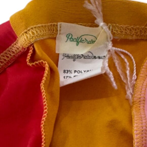 PACIFIC RAINBOW - SWIMMING CAP - YELLOW/RED/PINK - NEW NO TAG - Picture 3 of 3